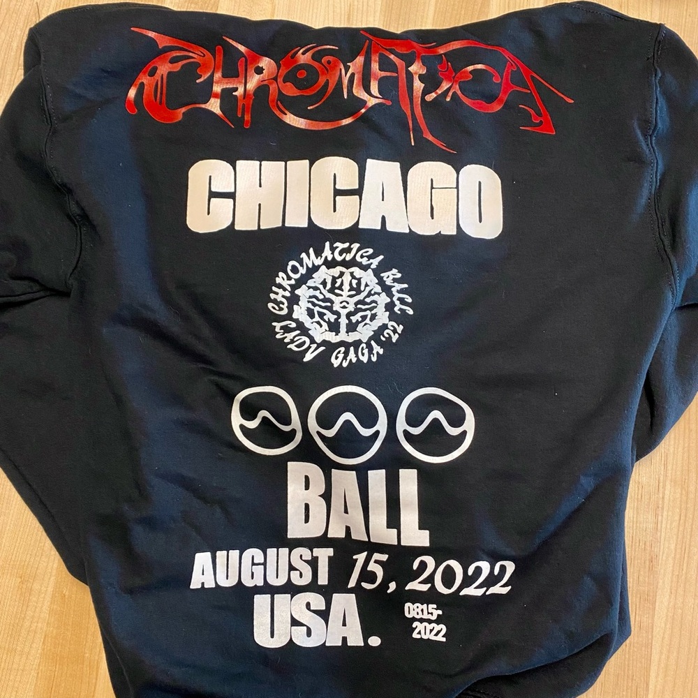 Lady Gaga Chromatica Ball Hoodie - Chicago Size Medium